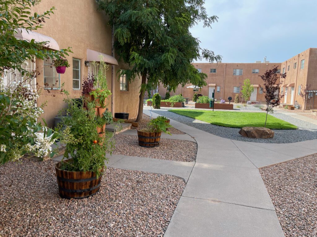 Ridgecrest Apartments Landscaping Job - After Photo | Call 505-271-8419 for a Quote